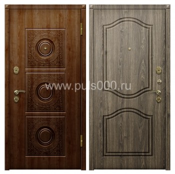 Металлическая темная дверь с утеплителем в квартиру VIN-42, цена 19 125  руб.