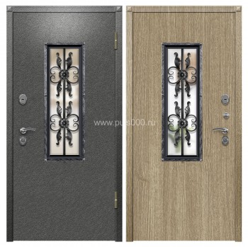 Входная дверь с порошковым напылением и ковкой PR-1418, цена 54 062  руб.