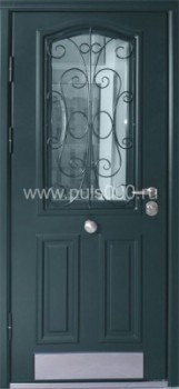 Металлические двери со стеклом с МДФ ST-213, цена 49 500  руб.